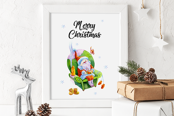 Christmas Greeting Card Template in Postcard Templates - product preview 6