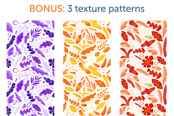 Shapes and leaves for patterns in Patterns - product preview 5