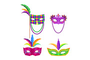 Colombina Carnival Mask with