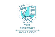Video game industry concept icon