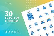 Travel & Tourism Filled Icons