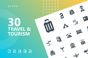 Travel & Tourism Glyph Icons