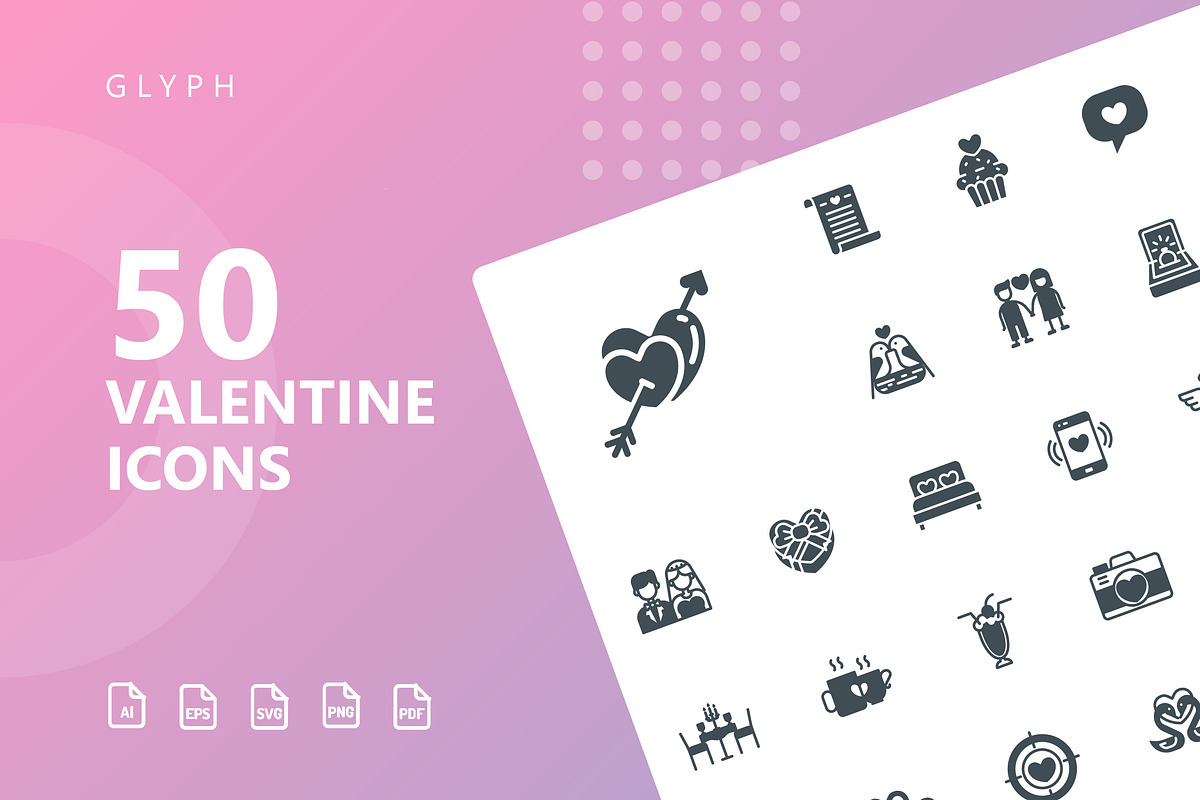 Valentine Glyph Icons in Glyph Icons - product preview 8