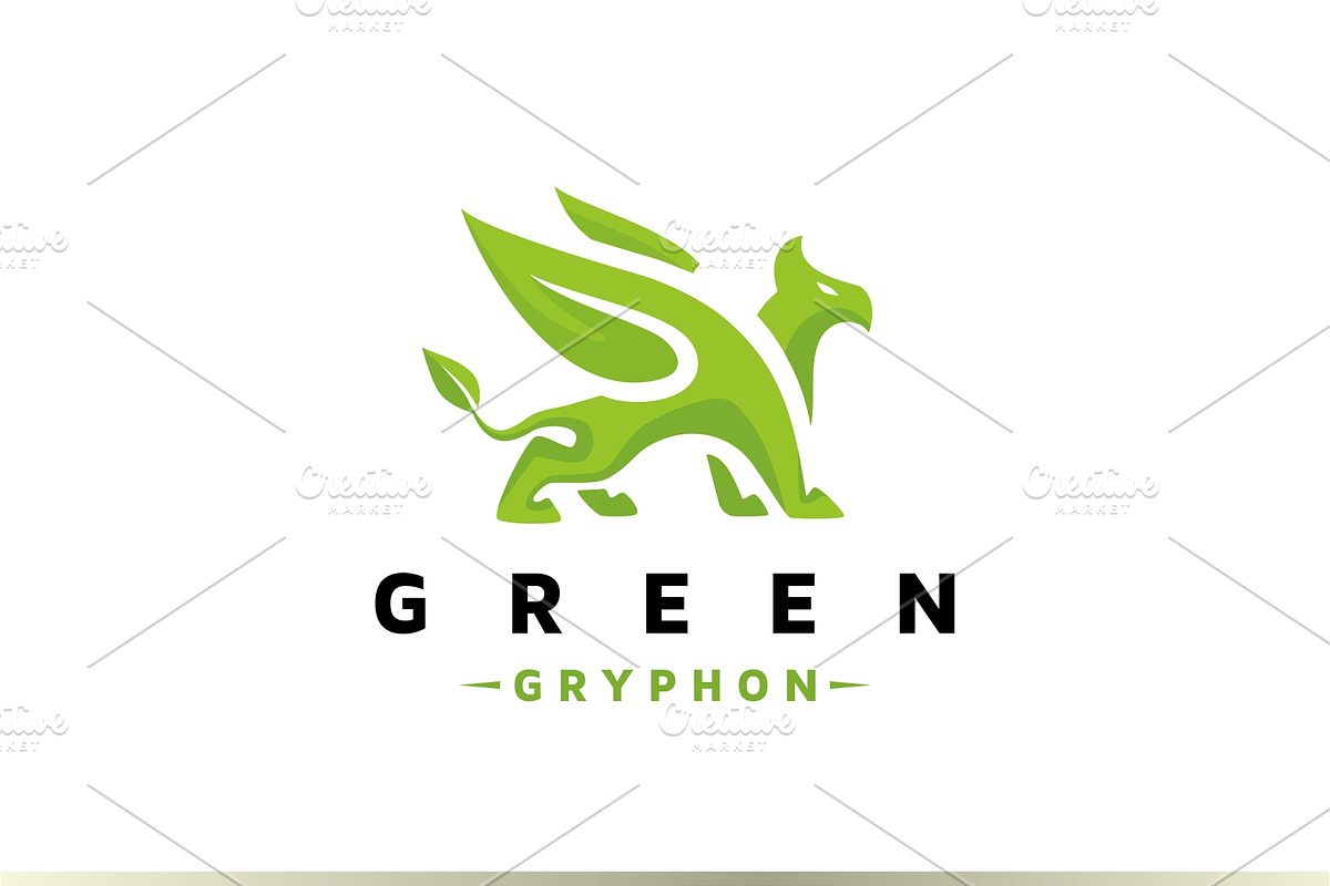 Gryphon Green in Logo Templates - product preview 8