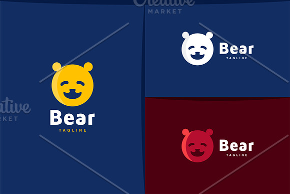 Happy Bear Logo in Logo Templates - product preview 1