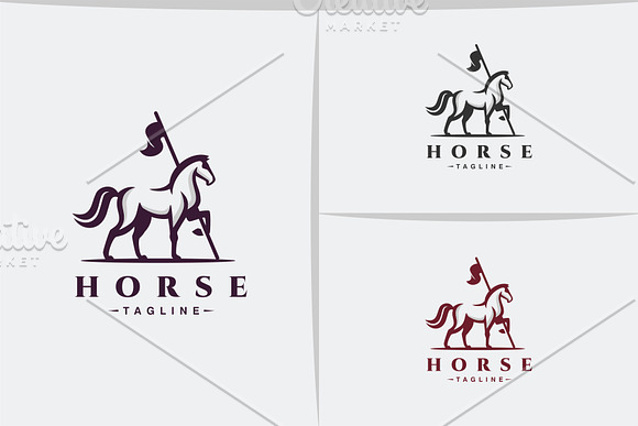 Horse Flag Logo in Logo Templates - product preview 1