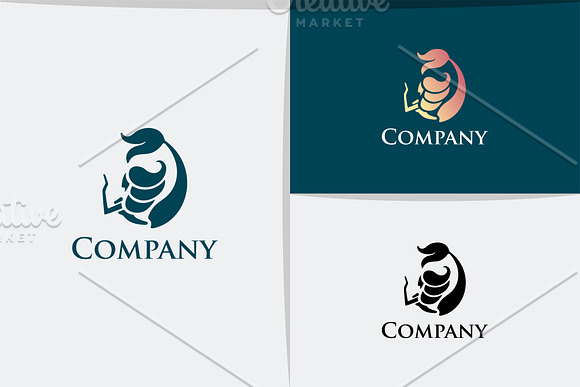 Mermaid in Logo Templates - product preview 1
