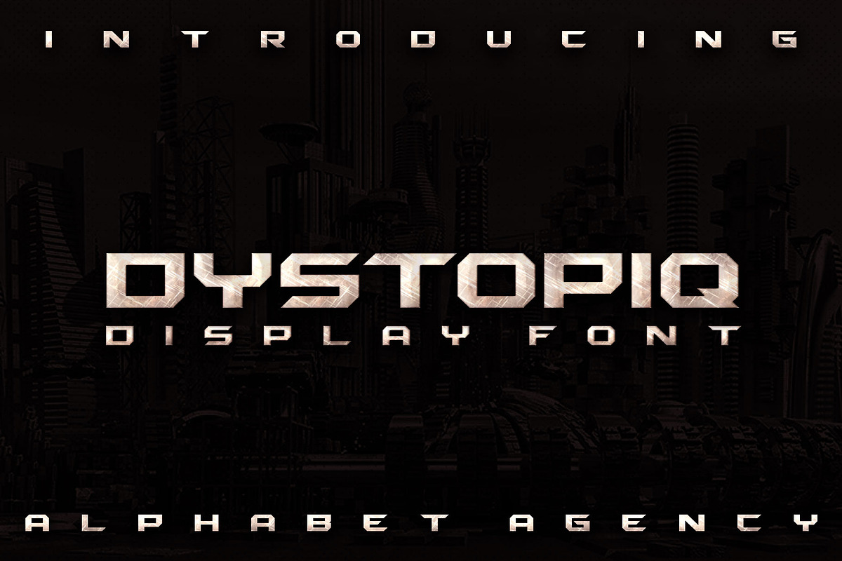 DYSTOPIQ FONT in Display Fonts - product preview 8
