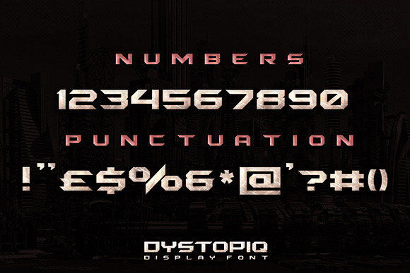 DYSTOPIQ FONT in Display Fonts - product preview 3