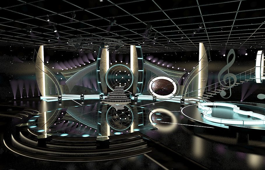 TV Studio Entertainment Set 1 in Architecture - product preview 3