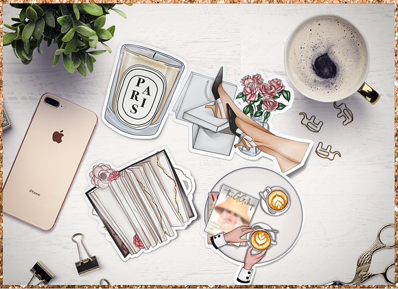 Paris Clipart Png Set in Illustrations - product preview 5
