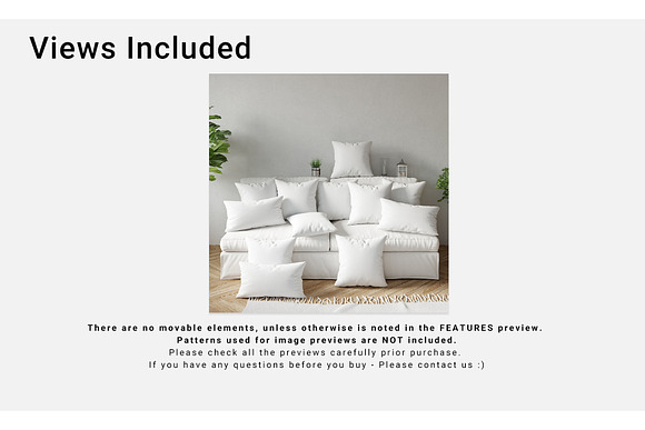 Throw Pillows Lumbar Pillows & Sofa in Product Mockups - product preview 8