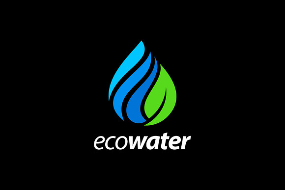 Eco Water Logo Template in Logo Templates - product preview 1