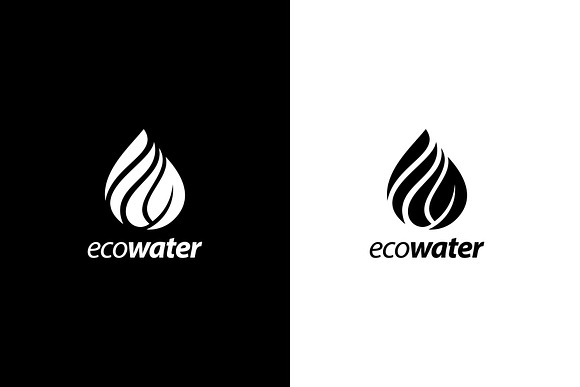 Eco Water Logo Template in Logo Templates - product preview 2