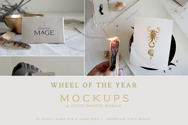 Wheel of the Year Mockups & Photos