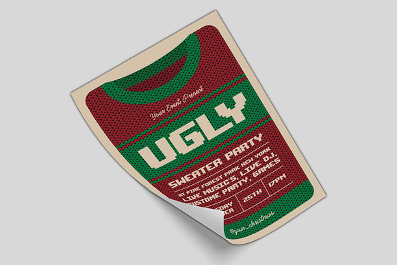 Ugly Sweater in Flyer Templates - product preview 2