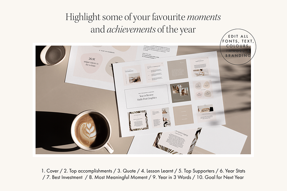 Year In Review Social Media Template in Instagram Templates - product preview 9