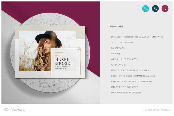 The Grid Layout | Canva, PSD, Indd in Brochure Templates - product preview 1
