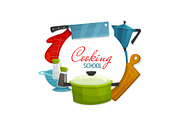 Kitchen appliances, cooking utensil