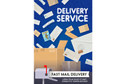 Post mail delivery, parcels, letters