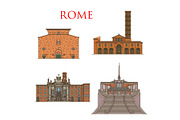 Rome architecture landmarks, Italy