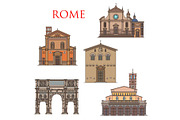 Rome famous landmark buildings