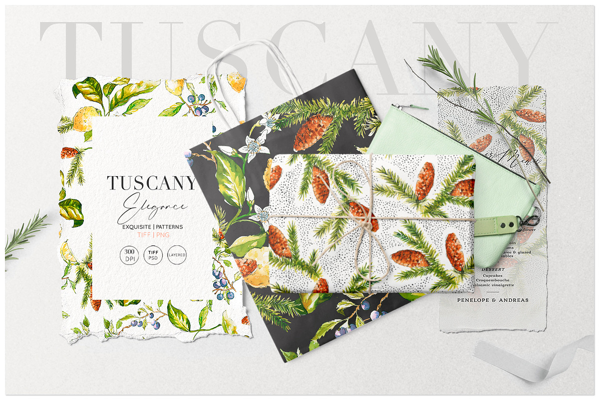 Tuscany Christmas Pattern & Motifs! in Patterns - product preview 8