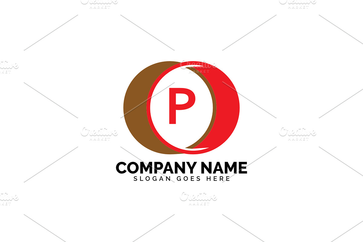 p letter circle logo in Logo Templates - product preview 8
