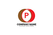 p letter circle logo