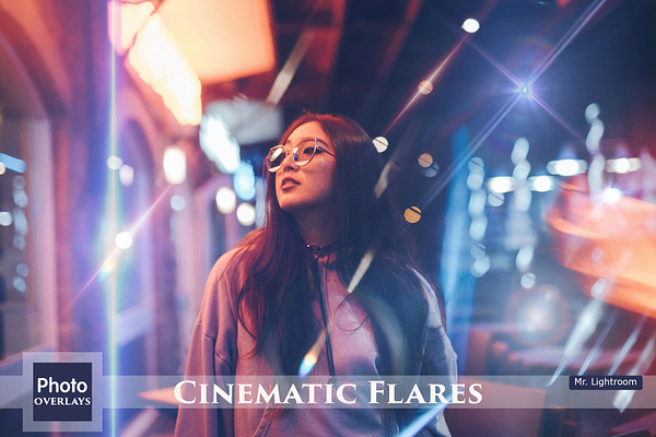 100 Cinematic Flares Overlays