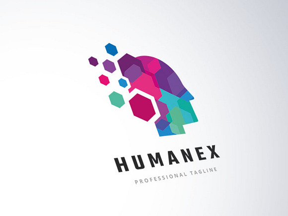 Human Pixel Data Logo in Logo Templates - product preview 1