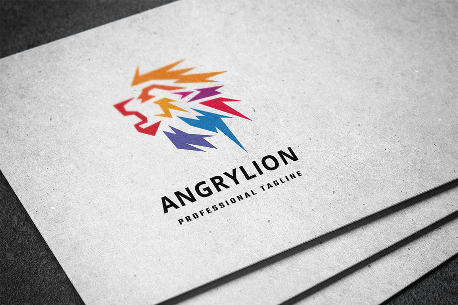 Angry Lion Logo in Logo Templates - product preview 8