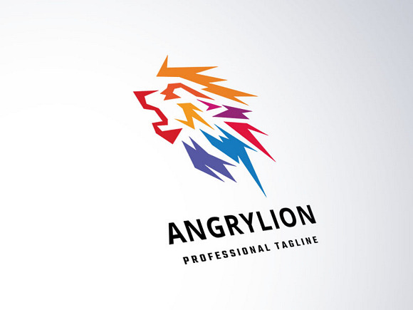 Angry Lion Logo in Logo Templates - product preview 1