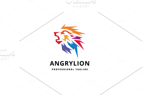 Angry Lion Logo in Logo Templates - product preview 3