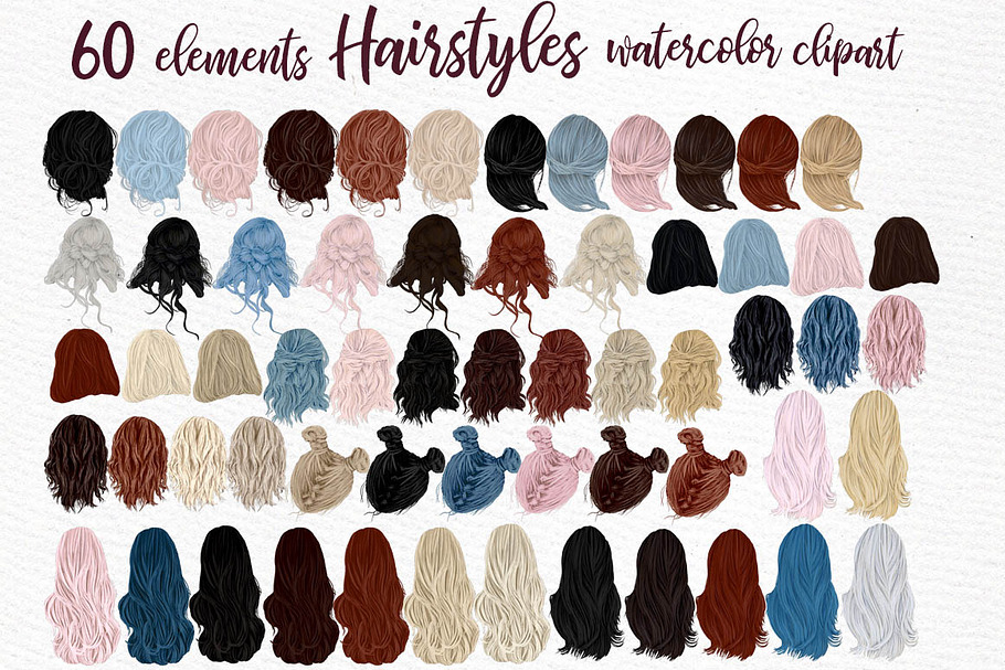 Hairstyles clipart, Girls Hairstyles