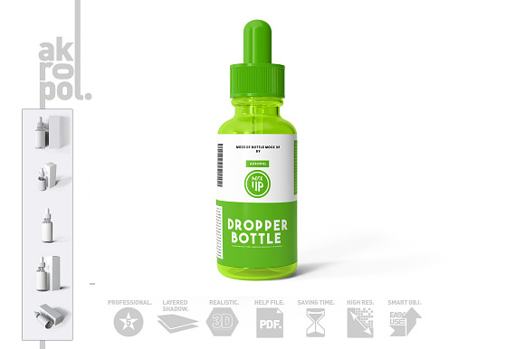 Dropper Bottle Mock-up in Product Mockups - product preview 1