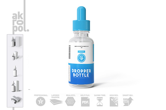 Dropper Bottle Mock-up in Product Mockups - product preview 2
