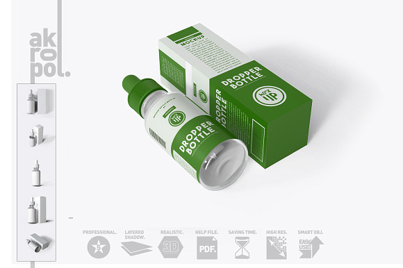 Dropper Bottle Mock-up in Product Mockups - product preview 4