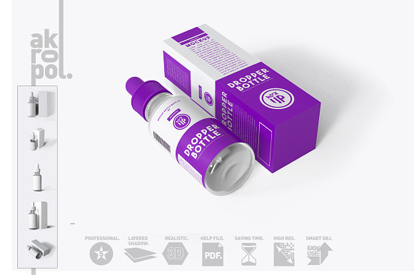 Dropper Bottle Mock-up in Product Mockups - product preview 6