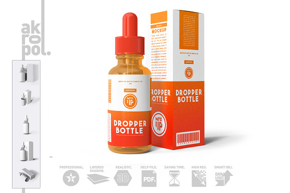 Dropper Bottle Mock-up in Product Mockups - product preview 11