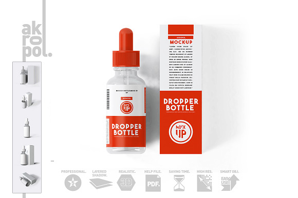 Dropper Bottle Mock-up in Product Mockups - product preview 14