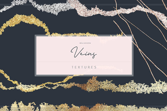 Watercolor Texture Veins of Gold in Textures - product preview 3