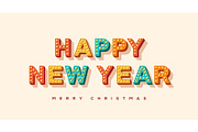 Happy New Year typography