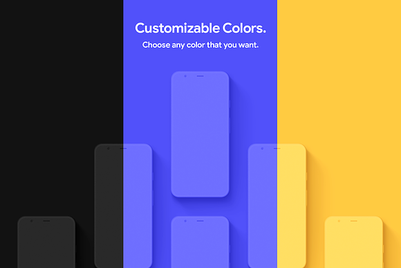 Pixel 4 & 4 XL - 20 Clay Mockups in Mobile & Web Mockups - product preview 5