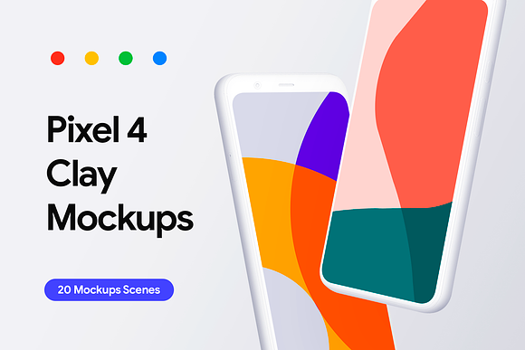 Pixel 4 & 4 XL - 20 Clay Mockups in Mobile & Web Mockups - product preview 27