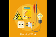 Electrical Work Concept