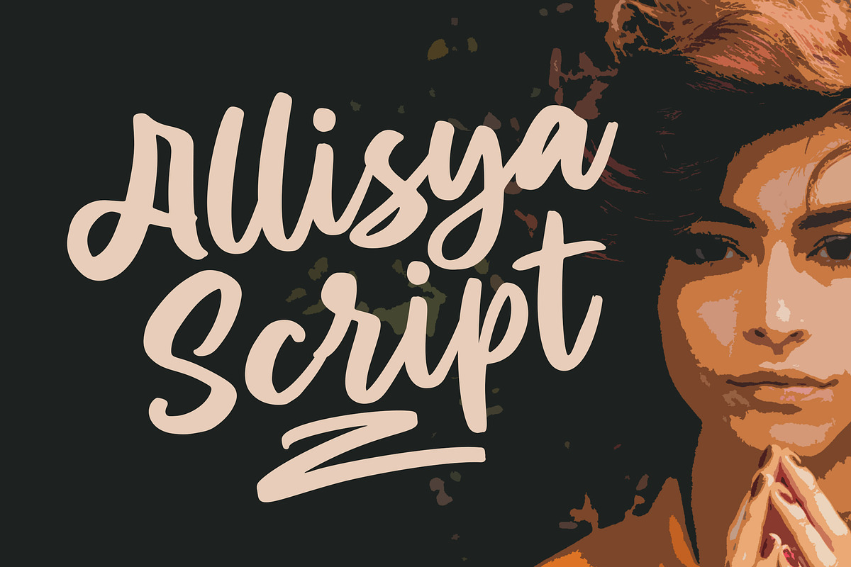 Allisya Brush Script in Fonts - product preview 8