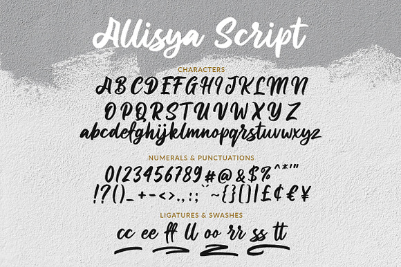 Allisya Brush Script in Fonts - product preview 5