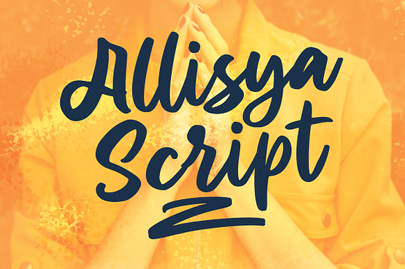 Allisya Brush Script in Fonts - product preview 6
