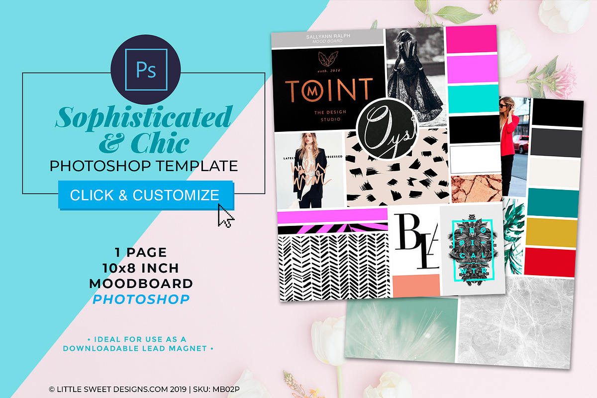 Photoshop Mood Board Template/ in Templates - product preview 8